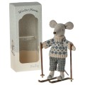 Myszka narciarka DAD WINTER MOUSE Maileg