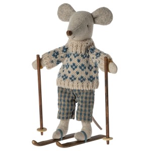 Myszka narciarz DAD WINTER MOUSE Maileg 