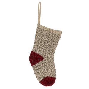 Skarpeta świąteczna 16 cm SOFT GREY Maileg 