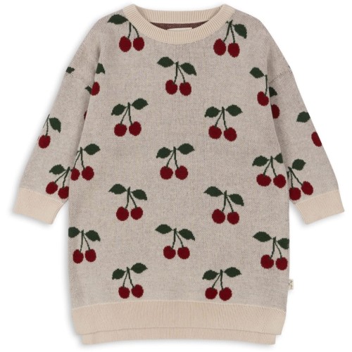 Dzianinowa sukienka LAPIS CHERRY 2-10 Y Konges Slojd