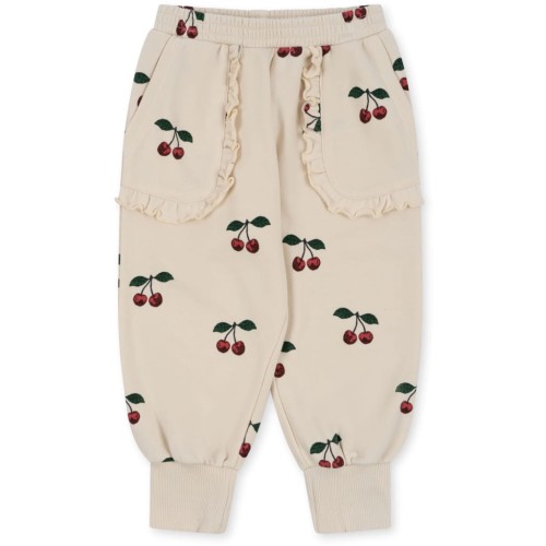 Spodnie dresowe LOU FRILL CERISE 2-10 Y Konges Slojd