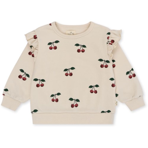 Bluza dresowa LOU FRILL CERISE 2-10 Y Konges Slojd