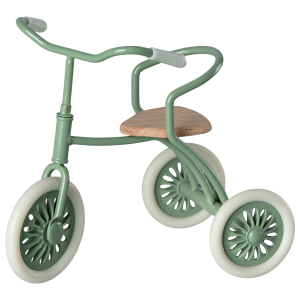 Rowerek dla myszek Abri à tricycle GREEN MINT 9 cm Maileg 