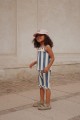 Bawełniane legginsy STRIPE ECLIPSE 2-10 Y Konges Slojd