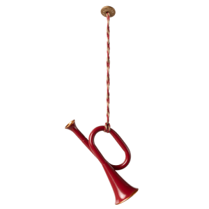 Dekoracja bożonarodzeniowa 3D TRUMPET RED Maileg  