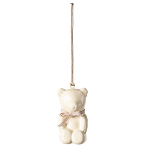 Dekoracja choinkowa TEDDY BEAR OFF WHITE/ROSE Maileg