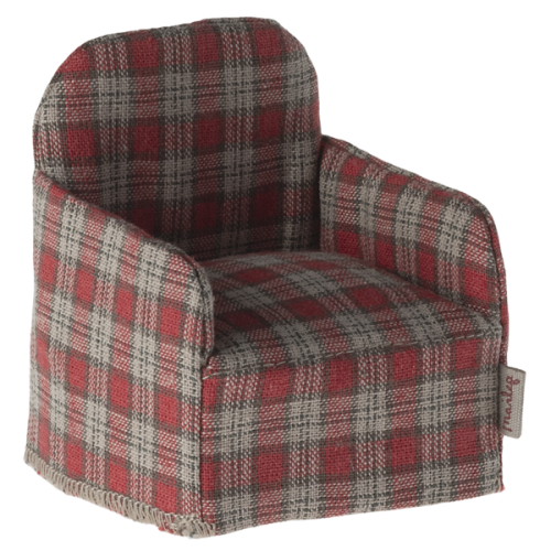 Fotel dla myszek GREEN CHECKER Maileg