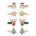 Zestaw spinek SANTA &amp; RUDOLPH MINI CLIPS Mimi &amp; Lula