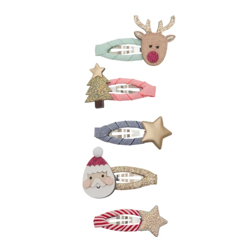 Zestaw spinek SANTA RUDOLPH MINI CLIC CLACS Mimi &amp; Lula