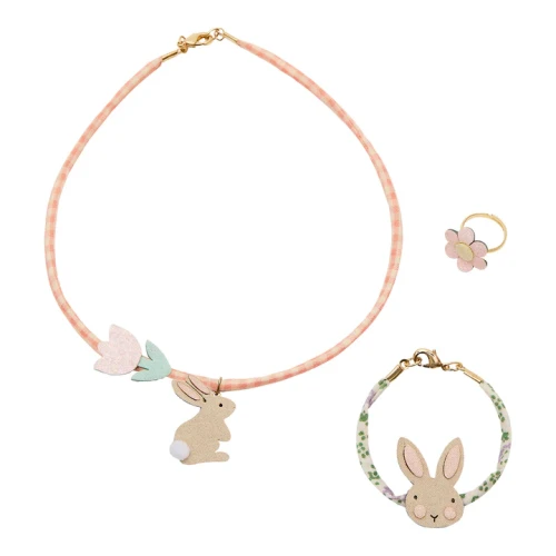 Zestaw wielkanocnej biżuterii BUNNY SET Mimi &amp; Lula