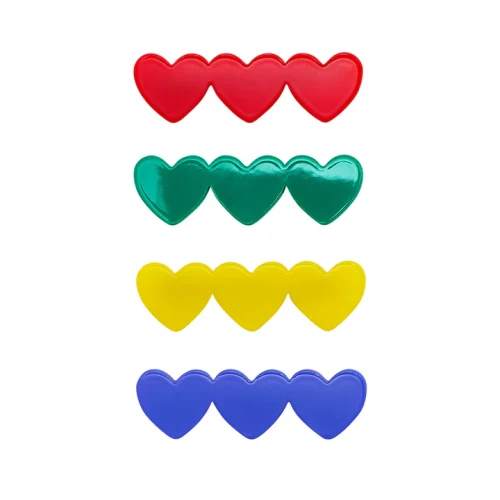 182085-23 Zestaw emaliowanych spinek ACETATE HEART Mimi &amp; Lula