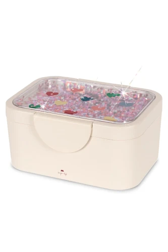 Pudełko śniadaniowe MINI HEART GLITTER Konges Slojd