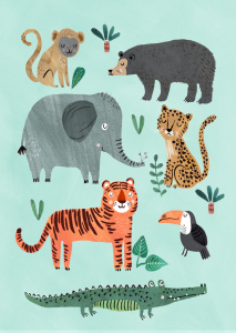 Plakat JUNGLE 50 x 70 cm 