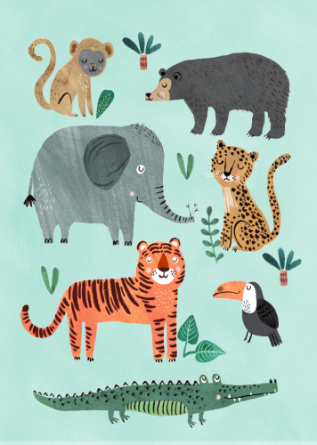 Plakat JUNGLE 50 x 70 cm