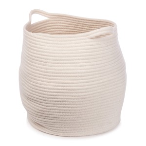 Koszyk bawełniany KWANDO WHITE 40 cm