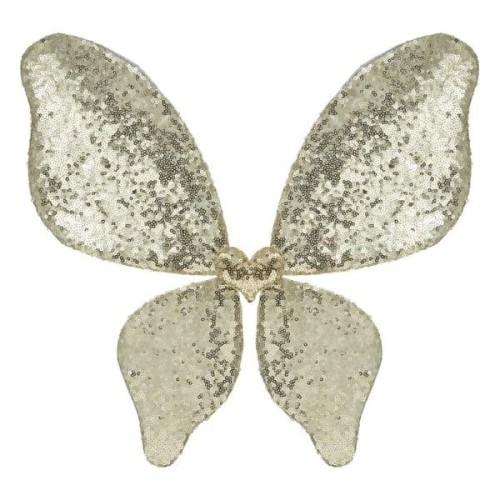 Skrzydełka sparkle złote