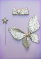 Skrzydełka sparkle złote