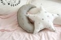 STAR SHAPED PILLOW  WHITE STARS IN THE GALAXY Ndoto