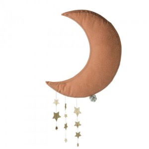 Wisząca dekoracja MOON WITH STARS PINK 45 cm 