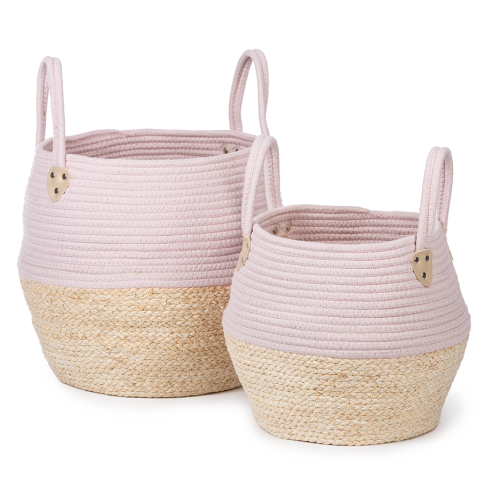 Zestaw 2 koszy KORI PINK