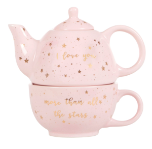 Porcelanowy zestaw TEA FOR ONE GOLD STARS