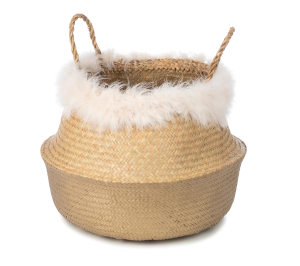 Kosz z trawy morskiej FERA NATURAL GOLD L Kids Depot 