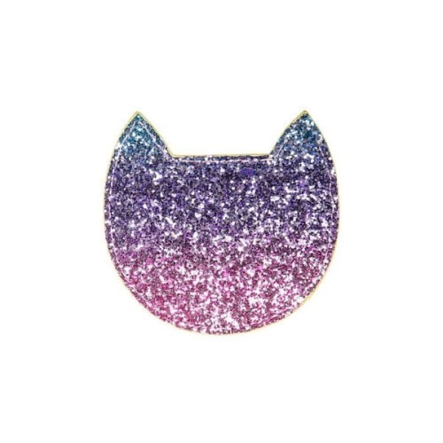 Portfel 10 x 10 cm GLITTER CAT RAINBOW