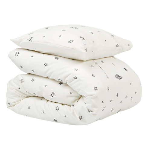 Ndoto Textile White STARS IN THE GALAXY bedding set 100x135